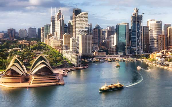 View of Circular Quy from Sydney Harbour, Australia