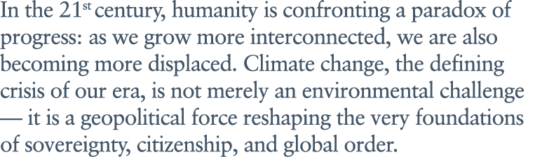 In the 21st century, humanity is confronting a paradox of progress: as we grow more interconnected, we are also becom...