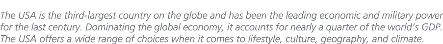 The USA is the third largest country on the globe and has been the leading economic and military power for the last c...