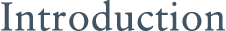 Introduction 