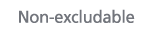 Non excludable