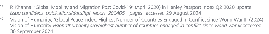 39 P. Khanna, ‘Global Mobility and Migration Post Covid 19’ (April 2020) in Henley Passport Index Q2 2020 update issu...