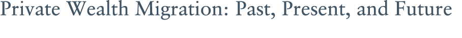 Private Wealth Migration: Past, Present, and Future